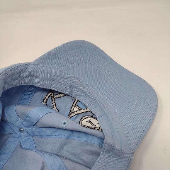 Kappa Alpha Theta Slideback Hat Embroidered Logo Blue Fraternity Sorority - Picture 8 of 10